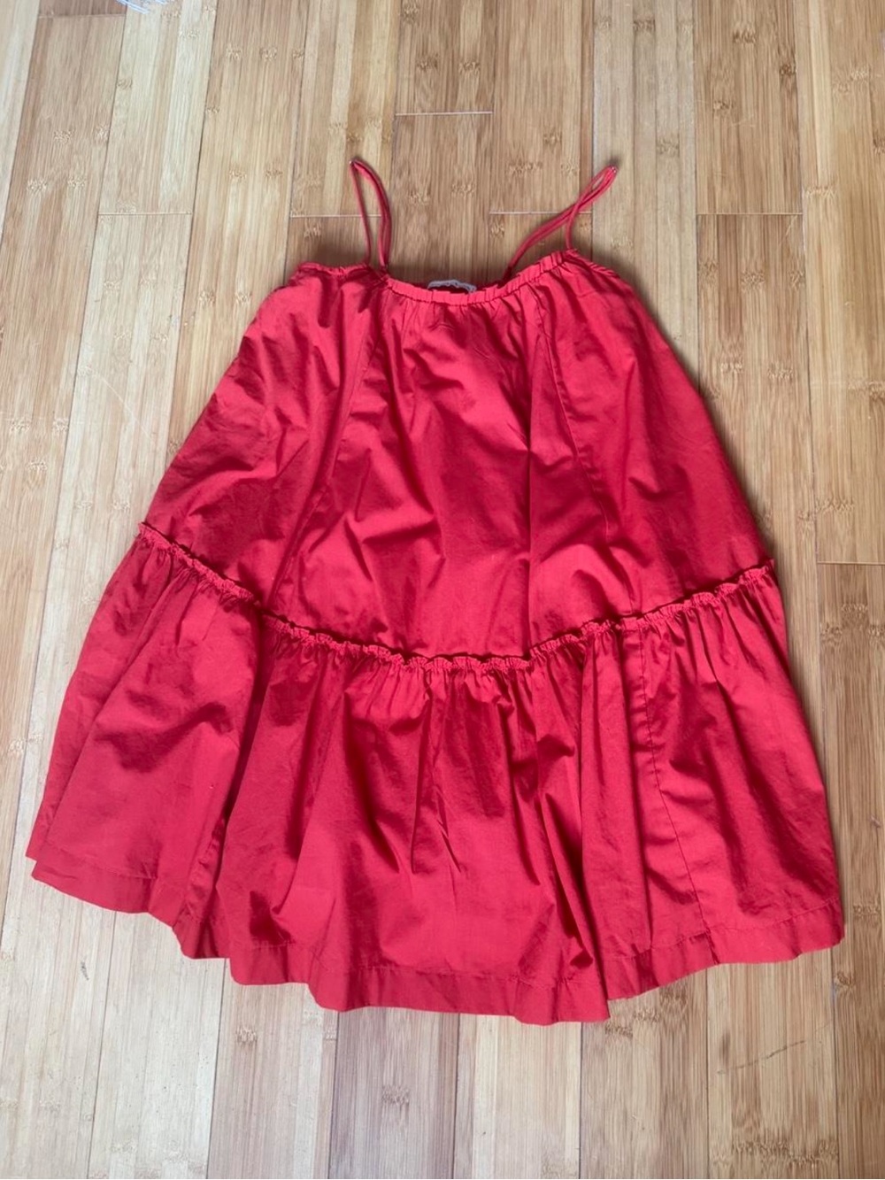 Abercrombie & Fitch Red Tiered Mini Dress